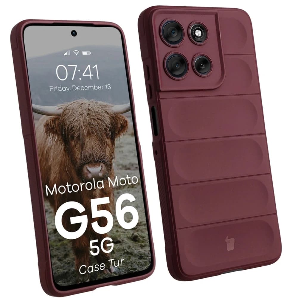 Bizon pouzdro Tur Motorola Moto G56 5G burgundské - 1