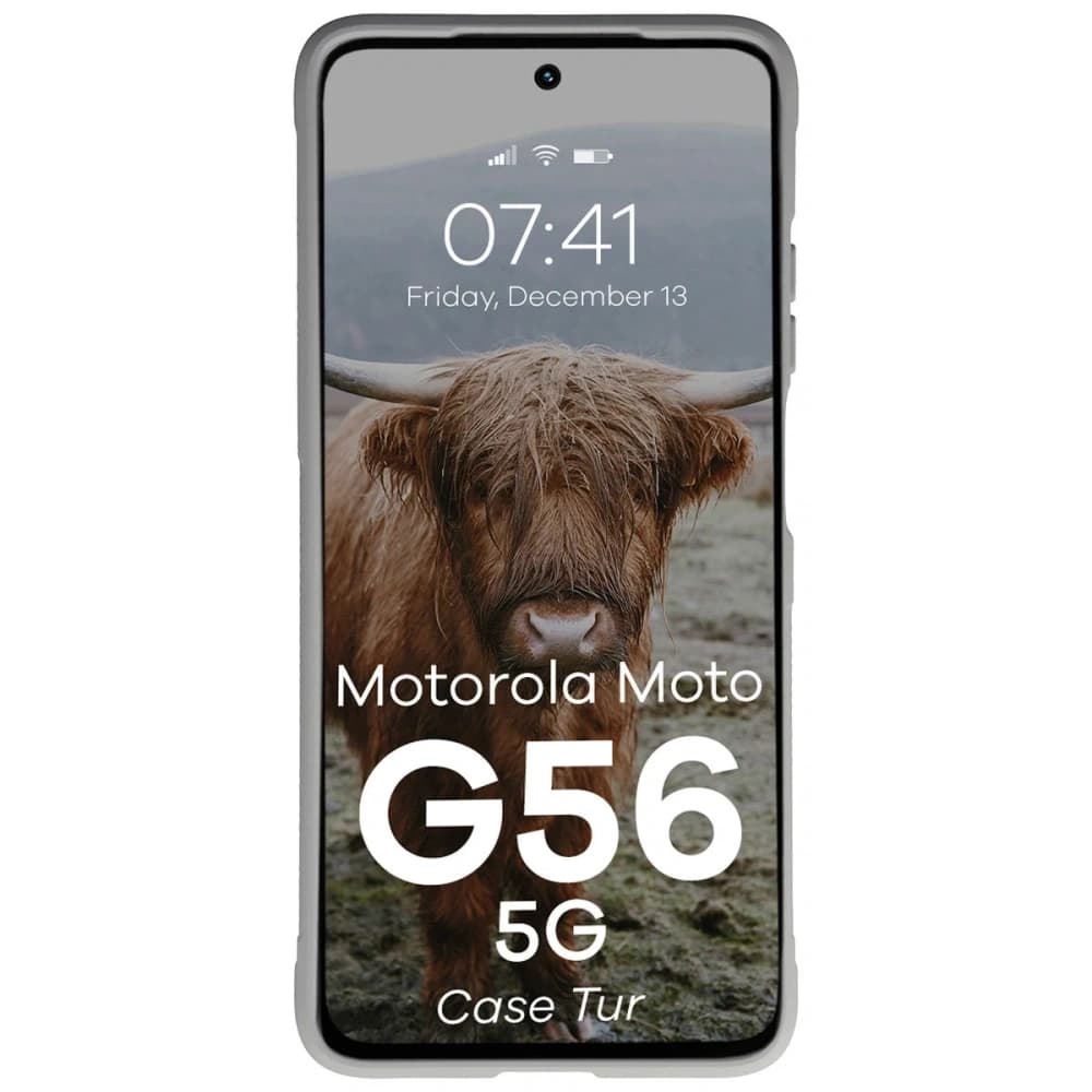 Bizon Case Tur Motorola Moto G56 5G světle šedá - 5