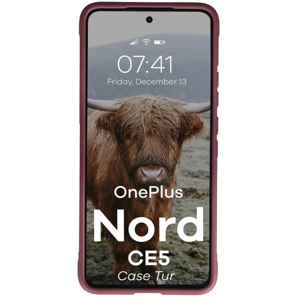Bizon Case Tur OnePlus Nord CE5 5G burgundy - 5