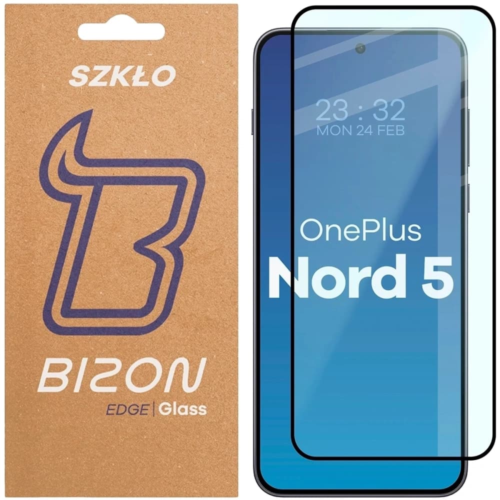 Bizon Glass Edge 2 OnePlus Nord 5 fekete keret - 1