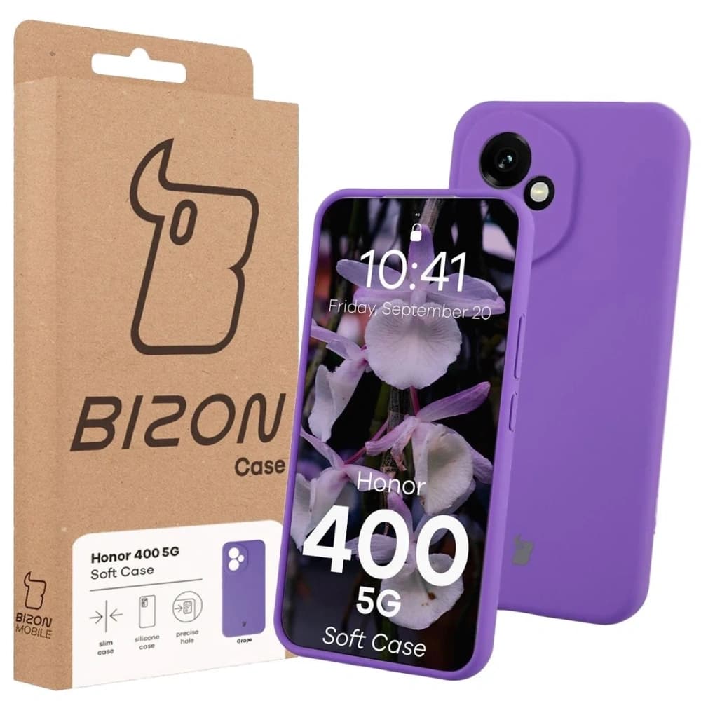 Bizon Soft Case Honor 400 lila - 7