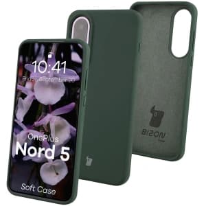 Husa Bizon Soft OnePlus Nord 5 verde închis