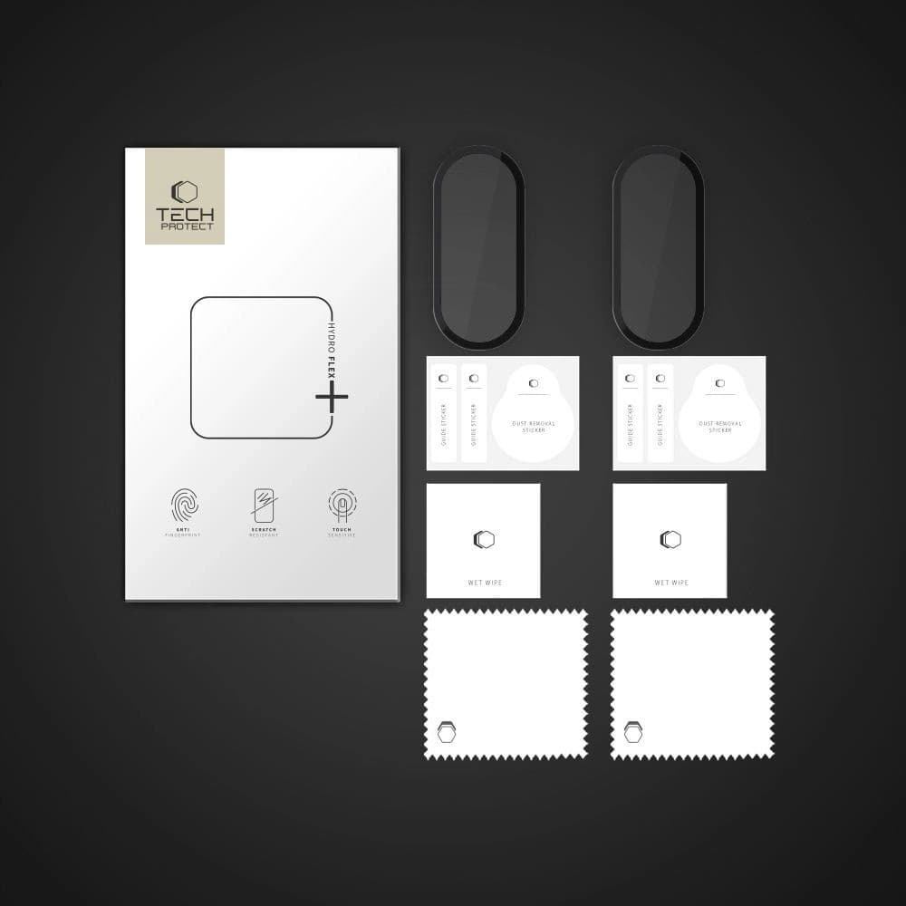 Szkło hybrydowe Tech-Protect Glass Flex+ do Xiaomi Smart Band 10 / 10 NFC Black [2 PACK] - 4