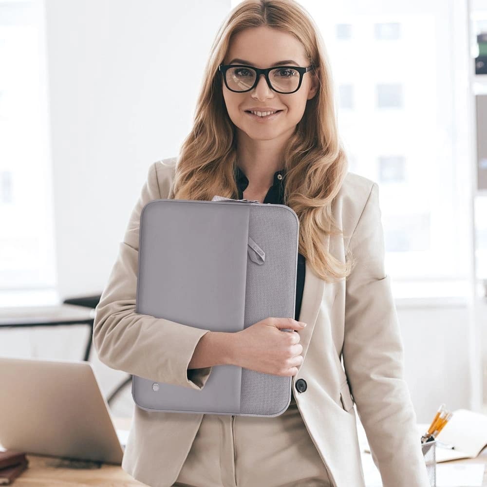 Tech-Protect Sleeve Laptop 15-16 Crayon Grey - 12