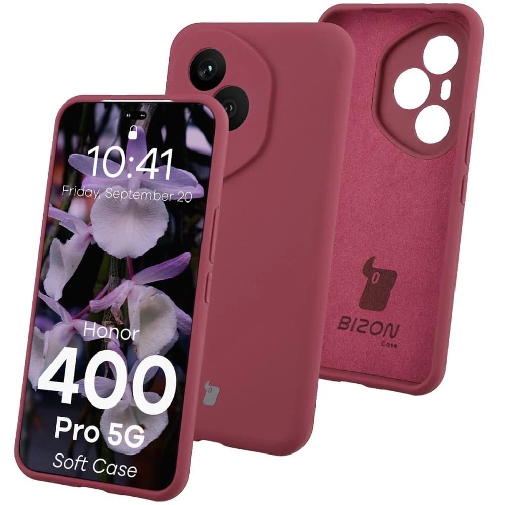 Bizon Soft Case Honor 400 Pro tmavě fialový - 1