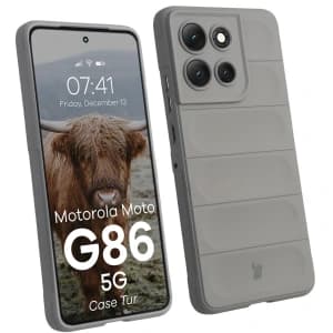 Bizon tok Tur Motorola Moto G86 5G világosszürke