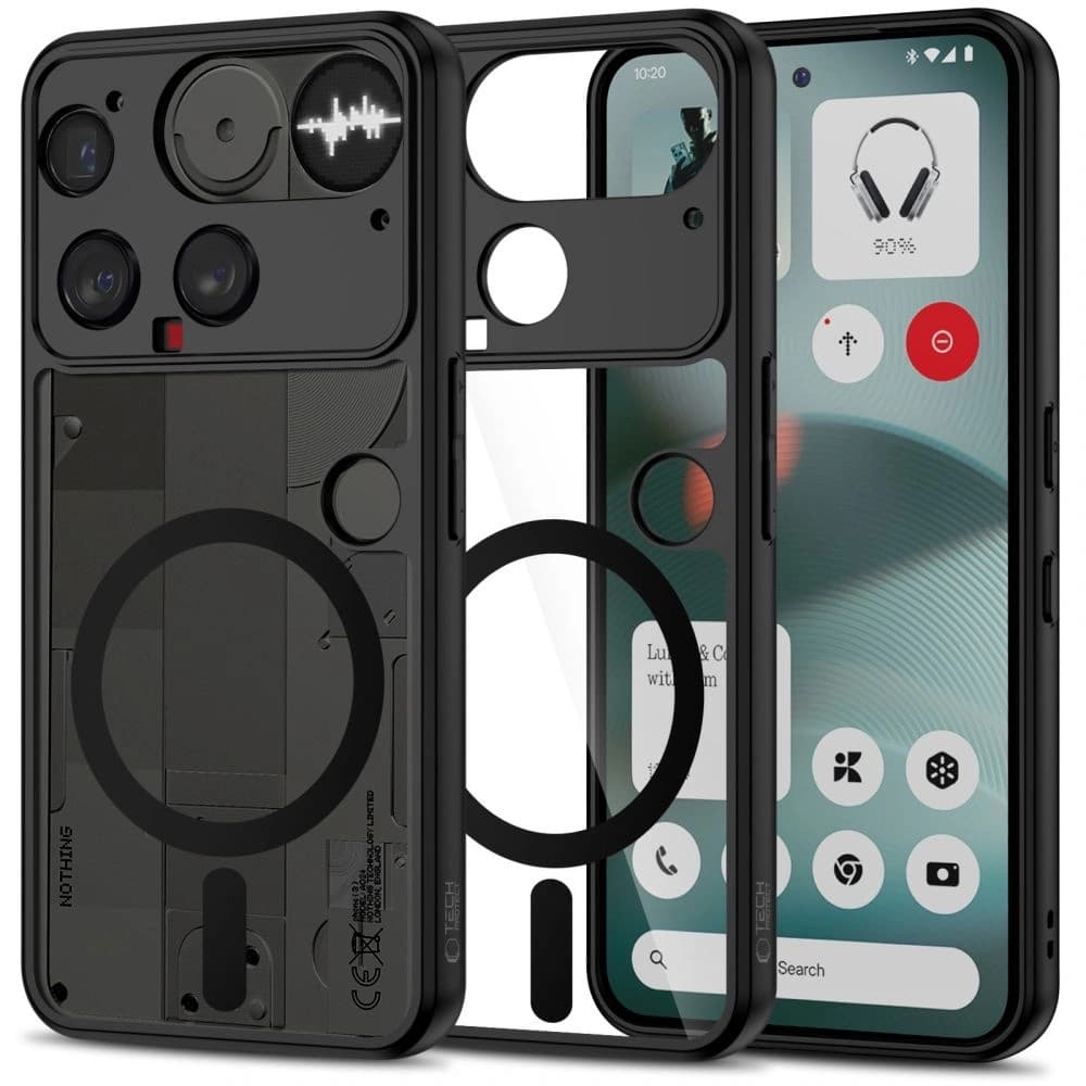 Tech-Protect Magmat Magsafe Nothing Phone 3 Schwarz/Klar - 1