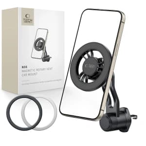 Tech-Protect N56 Suport Auto Magnetic MagSafe Rotativ Negru