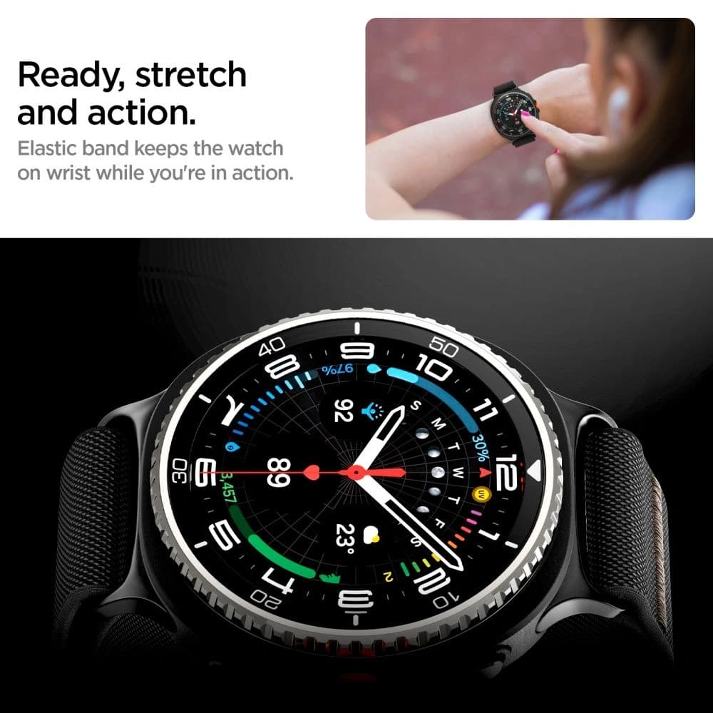 Spigen Lite Fit Samsung Galaxy Watch 8 / Classic 40/44/46mm Černá - 9