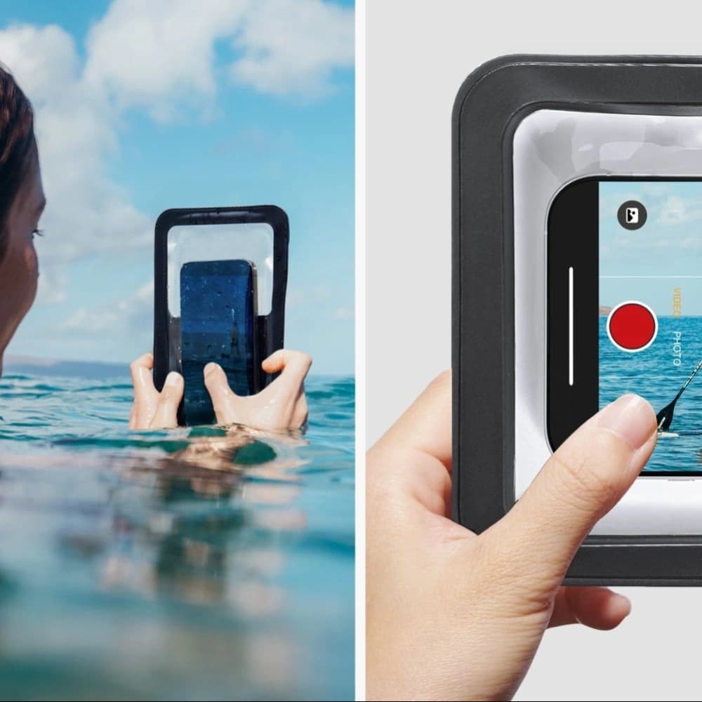 Spigen A603 Univerzális vízálló tok Fekete - 9