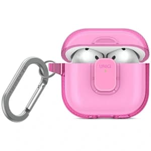 UNIQ Glase Pro Apple AirPods 4 Lock Case rosa