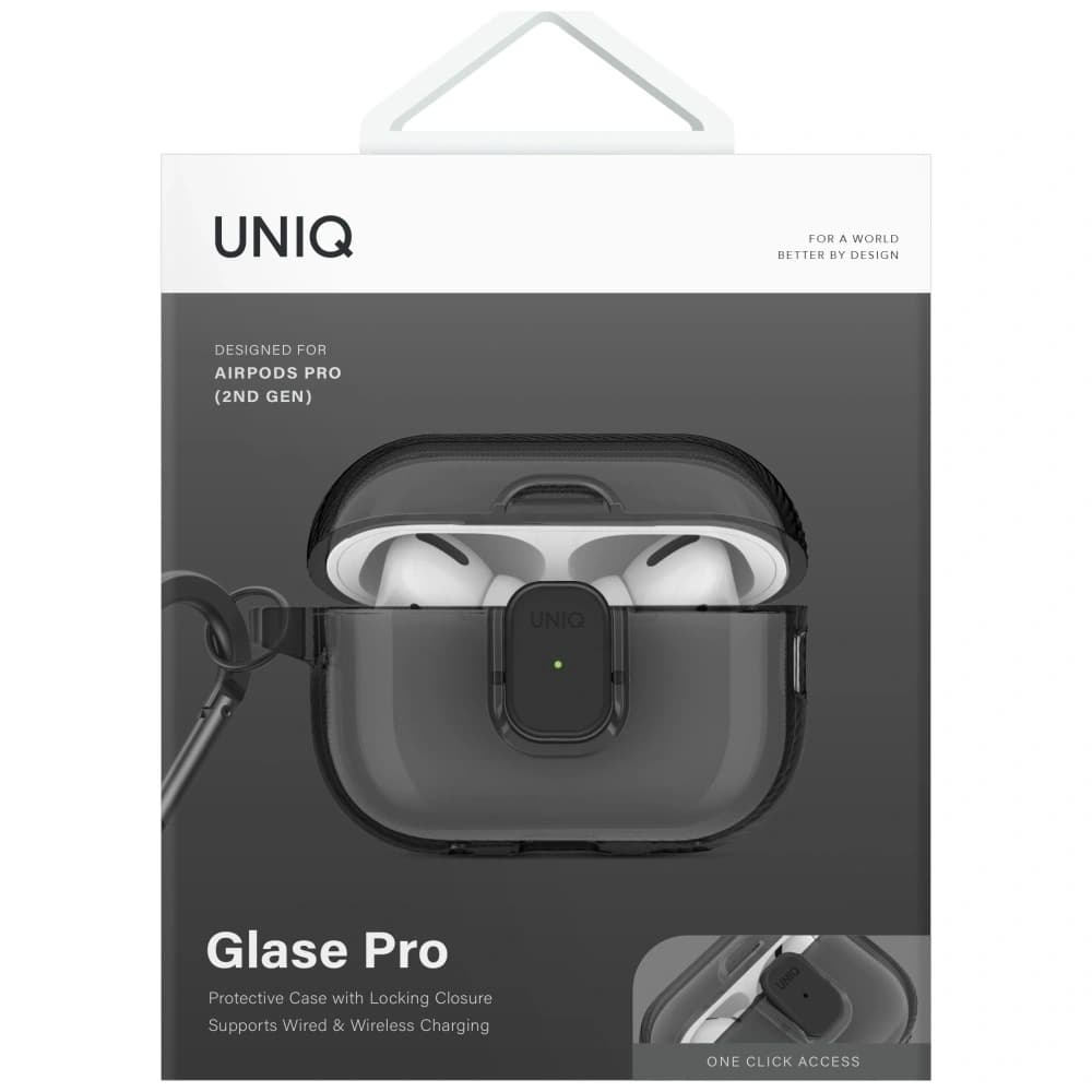 UNIQ Glase Pro Apple AirPods Pro 2 Lock Case smoke - 2