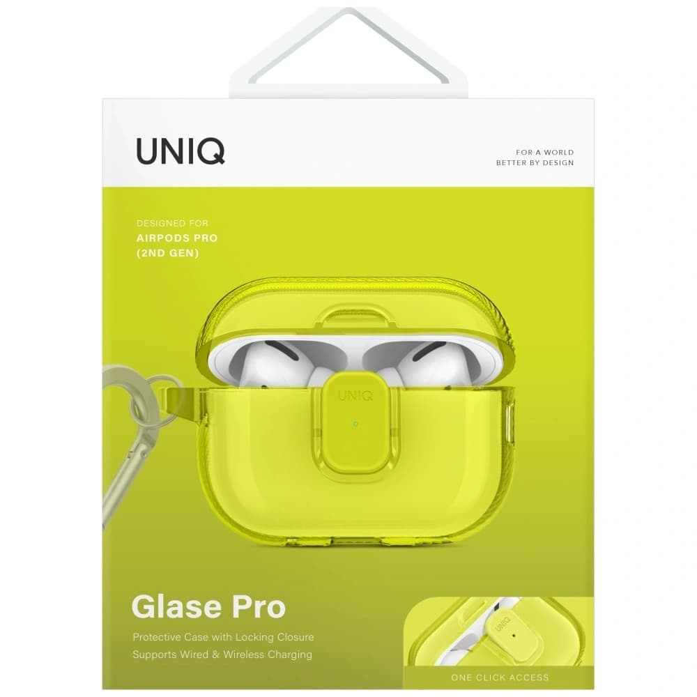 UNIQ Glase Pro Apple AirPods Pro 2 Lock Case yellow - 2