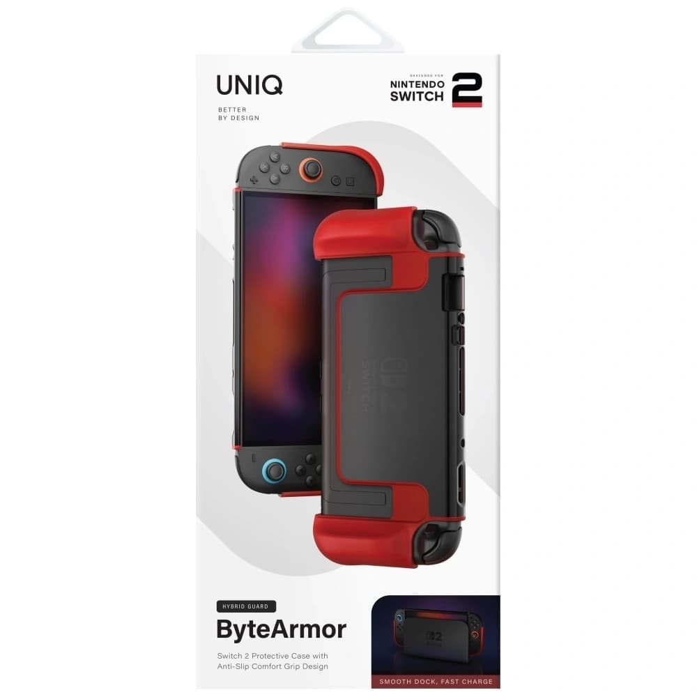 Etui UNIQ Hybrid Bytearmor do Nintendo Switch 2 czerwony - 4
