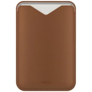 Portofel magnetic UNIQ Lyden Evo cu funcție de suport caramel