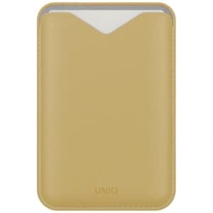 Portofel magnetic UNIQ Lyden Evo cu funcție de suport, galben.