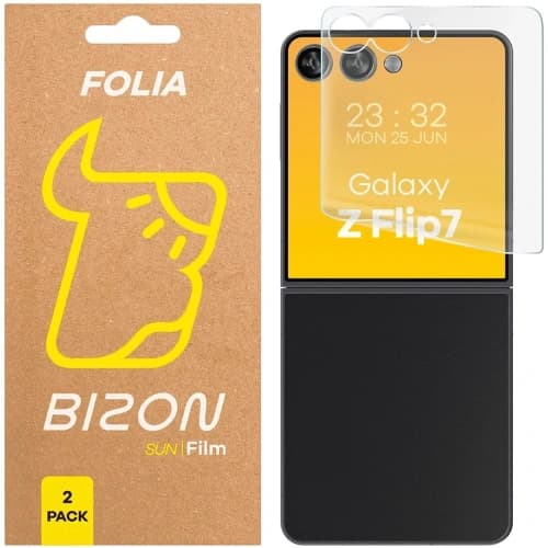 Bizon Glass Film Sun Duo Samsung Galaxy Z Flip7 [2 PACK]
