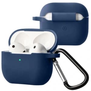 Bizon Case Headphone Silicone Apple AirPods 3 navy blue