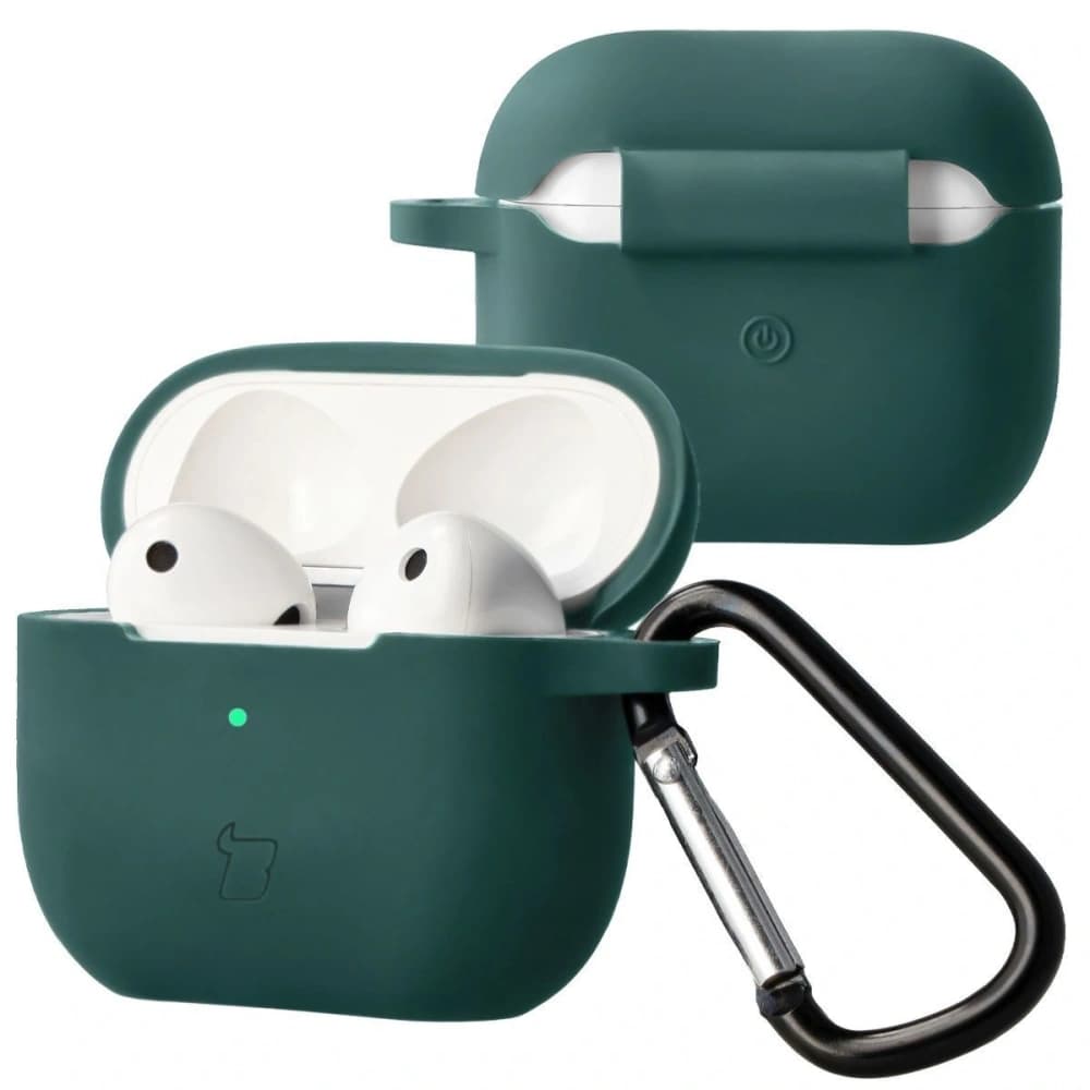 Bizon Case Headphone Silicone Apple AirPods 3 dark green - 1