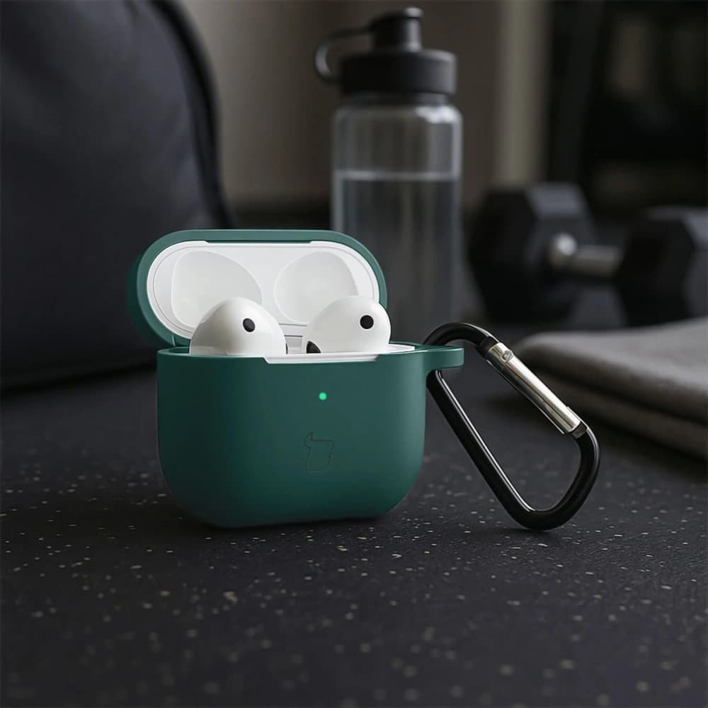 Bizon Case Headphone Silicone Apple AirPods 3 dark green - 4