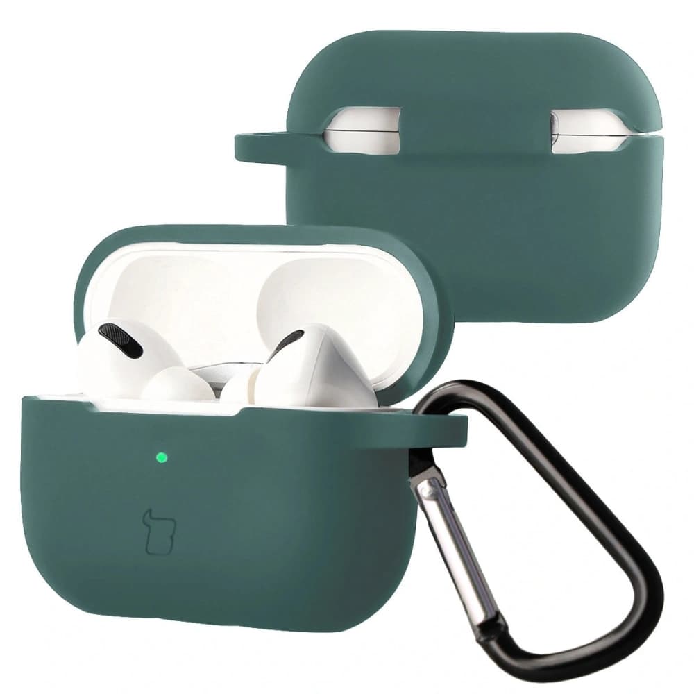 Bizon Case Headphone Silicone Apple AirPods Pro 2 dark green - 1