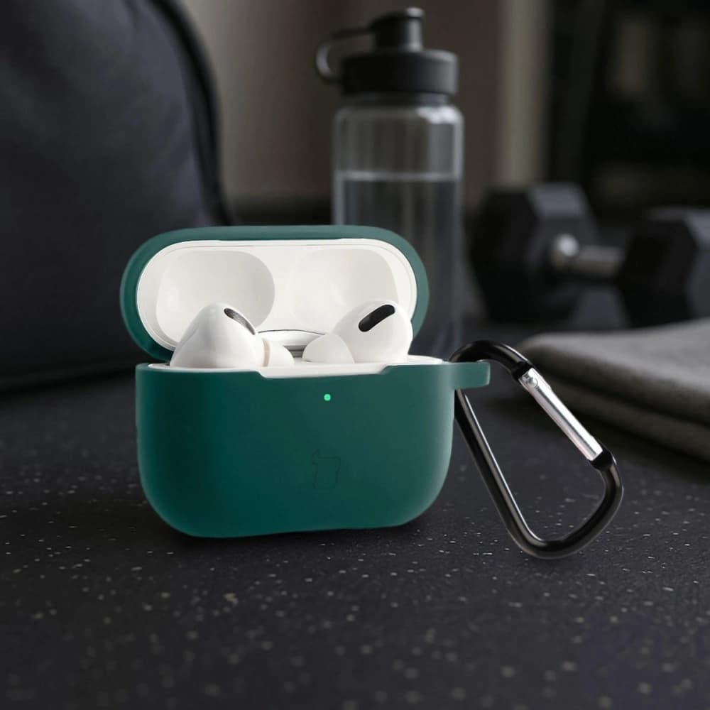 Bizon Case Headphone Silicone Apple AirPods Pro 2 dark green - 4