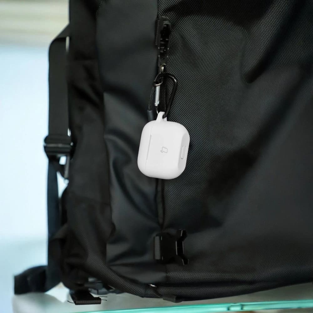 Bizon Case Kopfhörer Silikon Apple AirPods Pro 2 weiß - 5