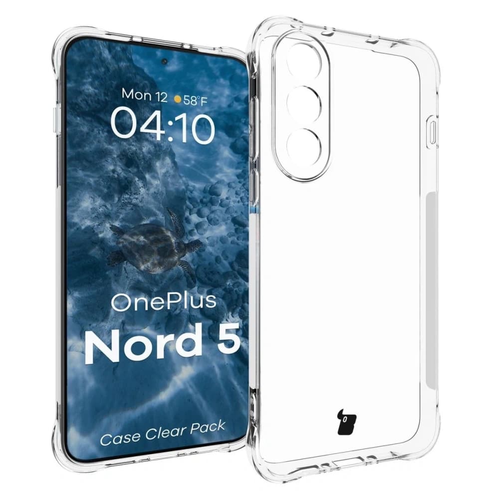 Bizon Case Clear Pack case + 2x tempered glass OnePlus Nord 5 - 3