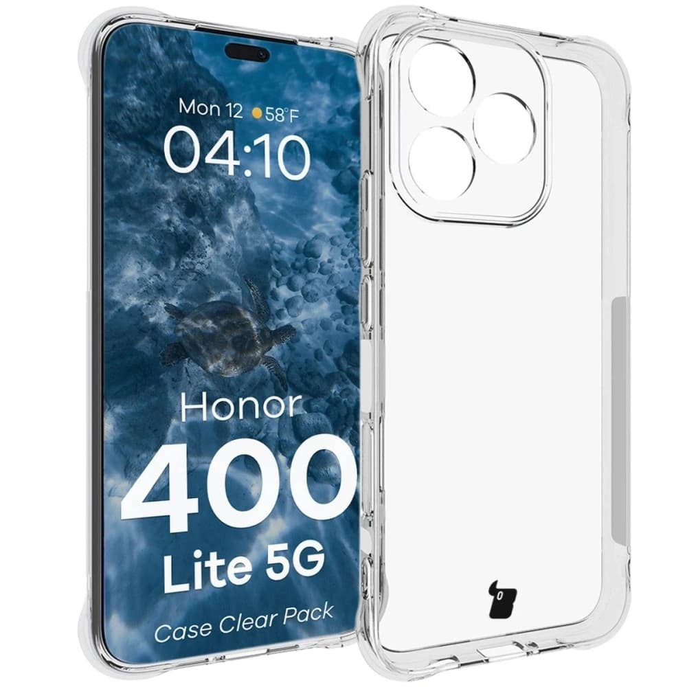 Bizon Case Clear Pack case + 2x screen film Honor 400 Lite - 3