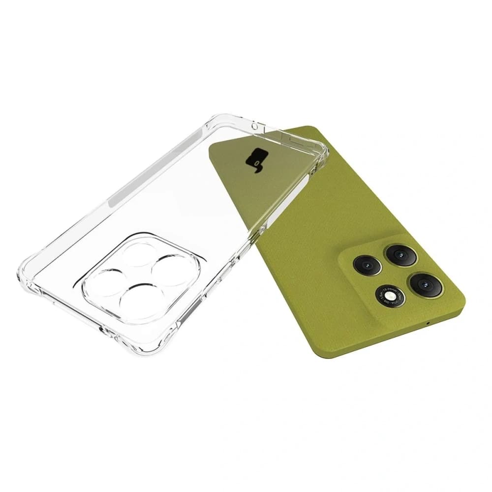 Bizon Case Clear Pack tok + 2x kijelzőfólia Motorola Moto G86 5G-hez - 5
