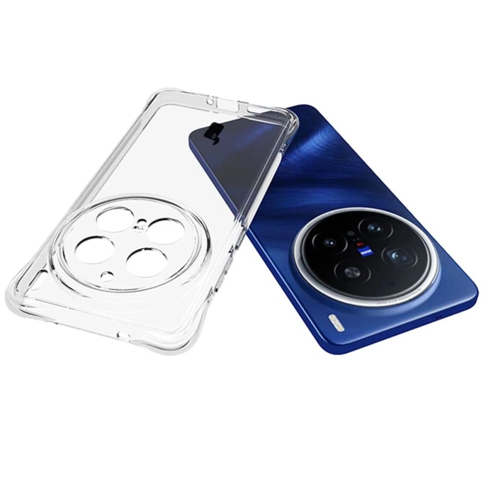 Bizon Case Clear Pack Hülle + 2x Displayschutzfolie Vivo X200 Pro - 5