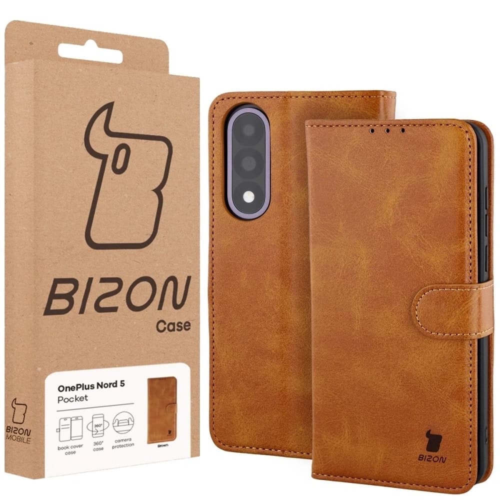 Bizon Case Pocket OnePlus Nord 5 braun - 6