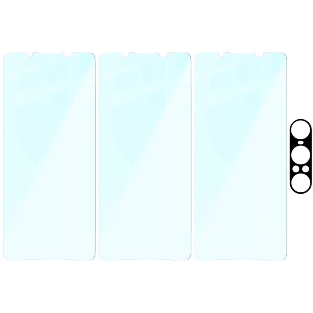 BIZON Clear 3x screen glass + camera glass Sony Xperia 1 VII - 6