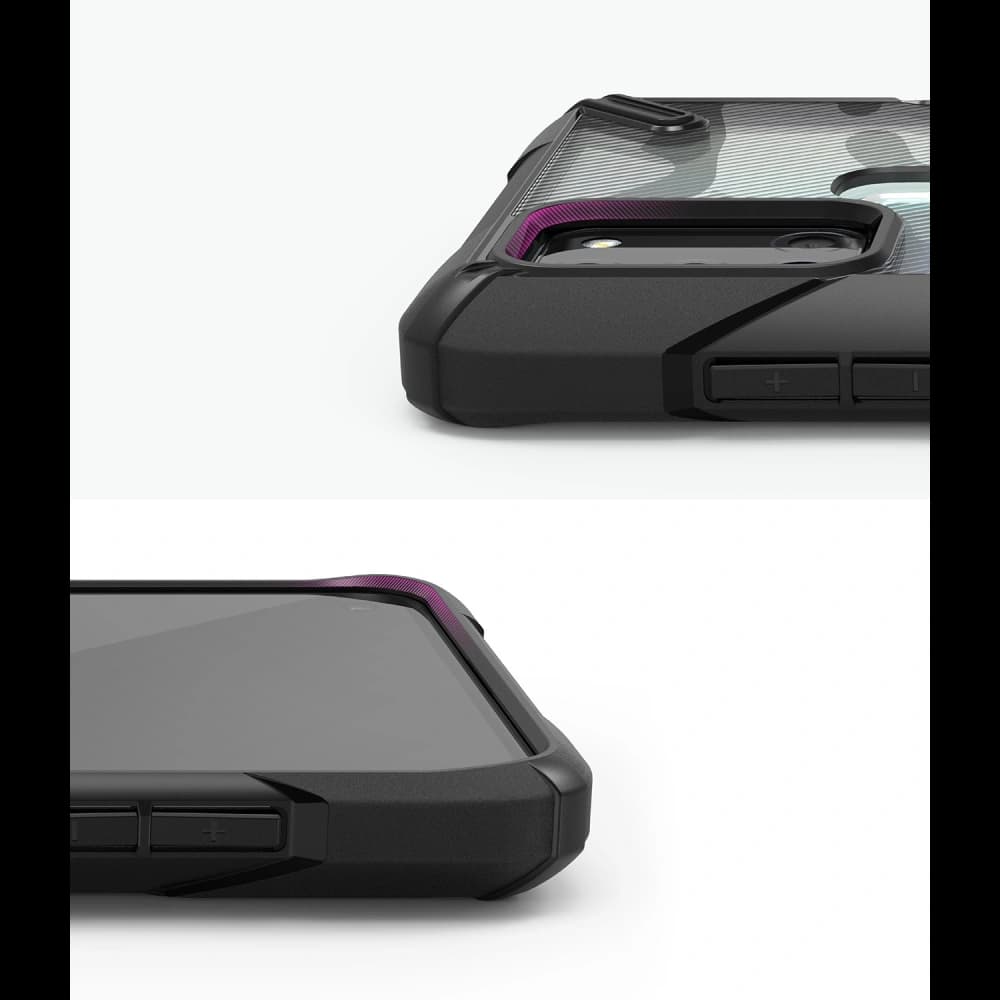 Etui Ringke Fusion-X Samsung Galaxy A21s Camo (Moro) Negru - 8