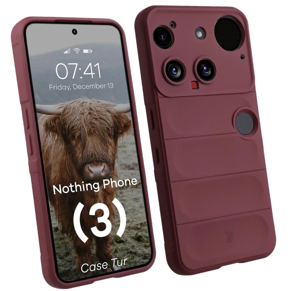 Bizon Case Tur Nothing Phone (3) burgundy - 1