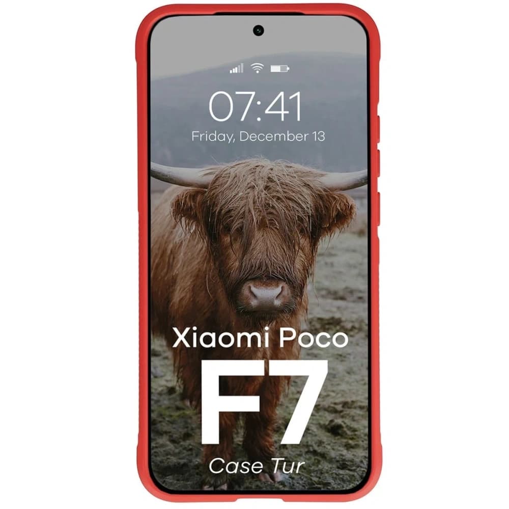 Bizon Case Tur Xiaomi POCO F7 red - 5