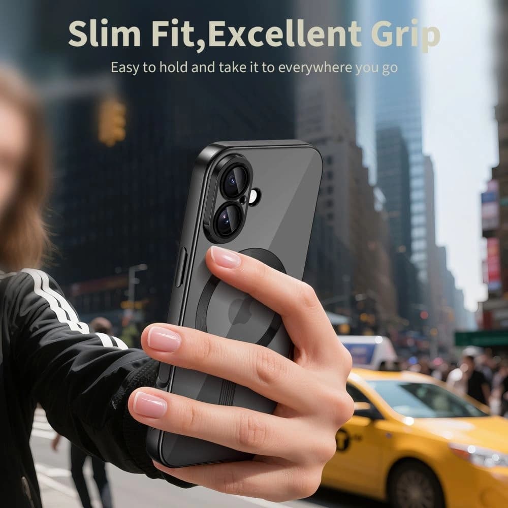 Tech-Protect MagFlex MagSafe Apple iPhone 17 Glänzend Schwarz - 5