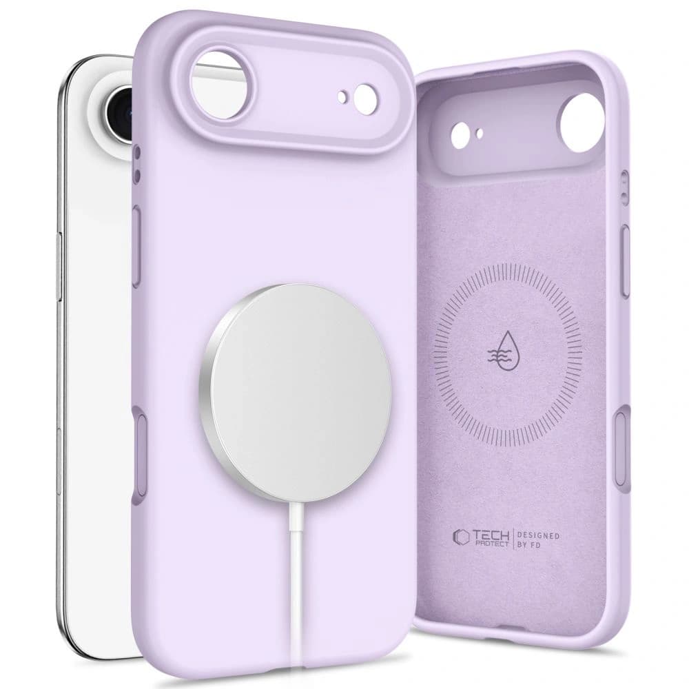 Etui Tech-Protect Silicone MagSafe do Apple iPhone Air Mauve - 1