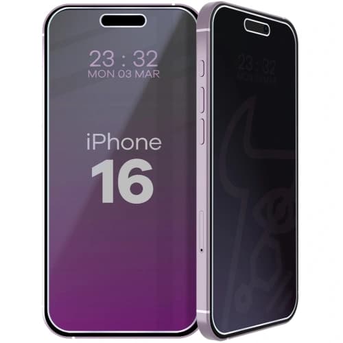 Bizon Privacy Glass Mule Shadow Apple iPhone 16 matte
