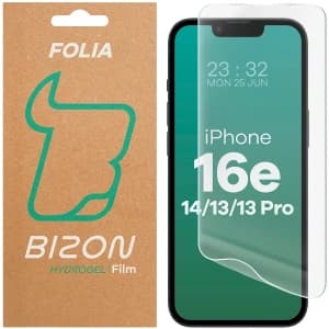 Bizon Glass Hydrogel Front Apple iPhone 17e / 16e / 14 / 13 Pro / 13