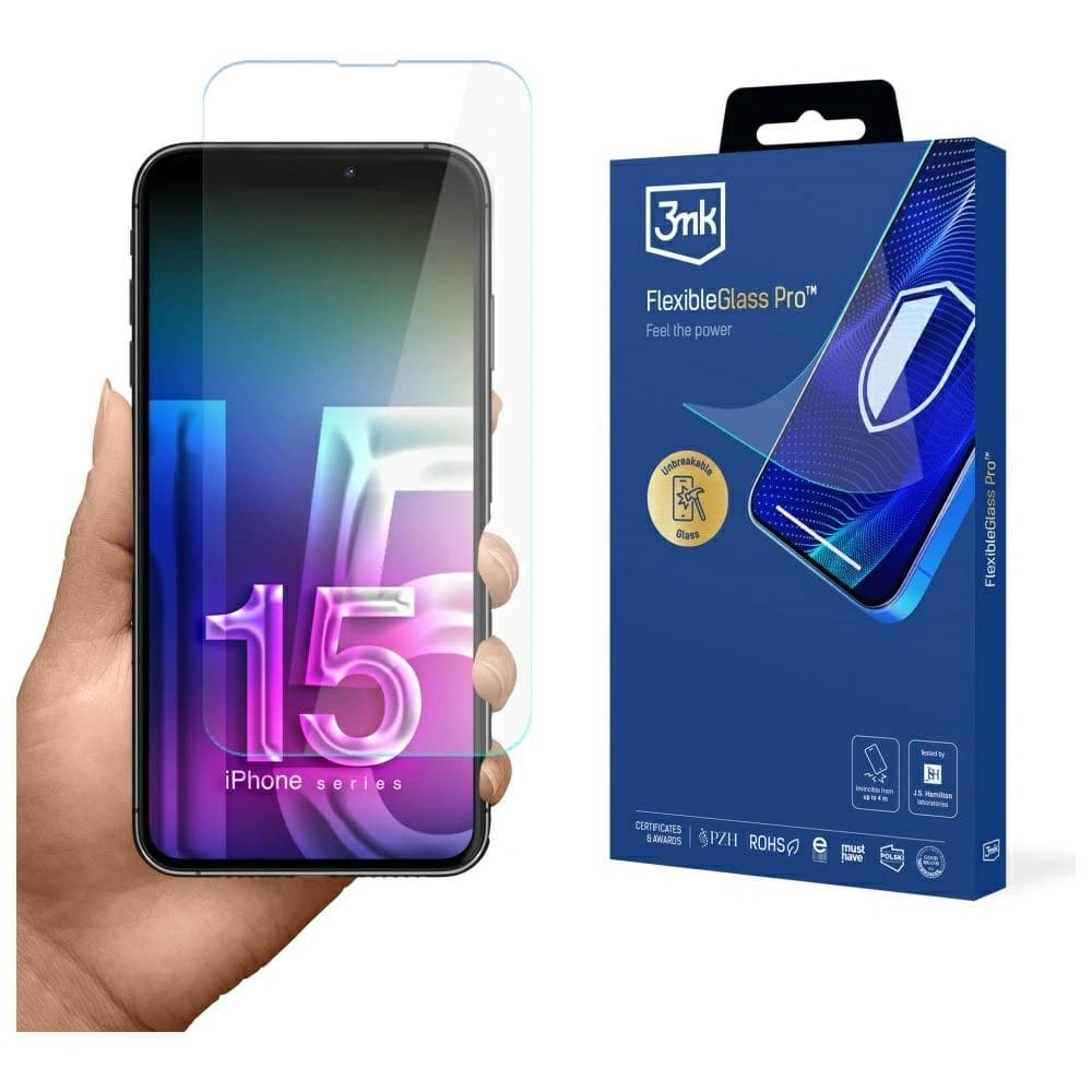 Szkło hybrydowe 3MK FlexibleGlass Pro do Apple iPhone 15 Pro Max - 1