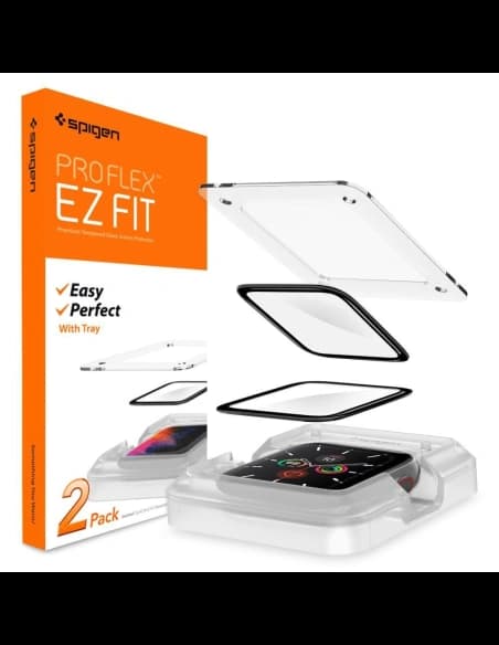 Szkło hybrydowe Spigen Proflex ez Fit Apple Watch 4/5/6/7/SE/8/9 40/41MM
