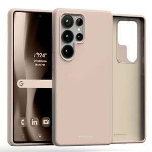 Mercury Pure MagSafe Silicone Samsung Galaxy S25 Ultra sand