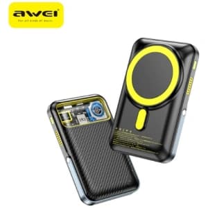 AWEI PA-10 10000mAh 20W Powerbank MagSafe fekete