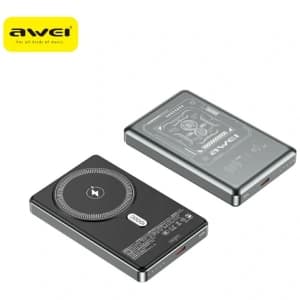 AWEI PA-31 10000mAh 20W Powerbank MagSafe szürke