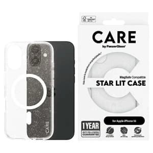 CARE by PanzerGlass Flagship Star Lit Case MagSafe Apple iPhone 16 white