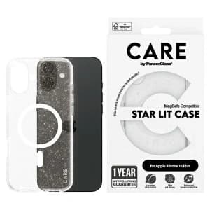 Etui CARE by PanzerGlass Flagship Star Lit Case MagSafe do Apple iPhone 16 Plus biały