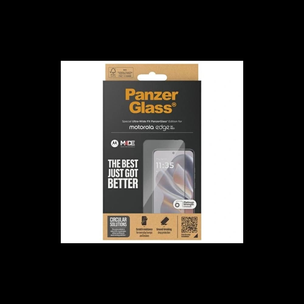 PanzerGlass Screen Protection Ultra-Wide Fit Motorola Edge 50 Neo - 4