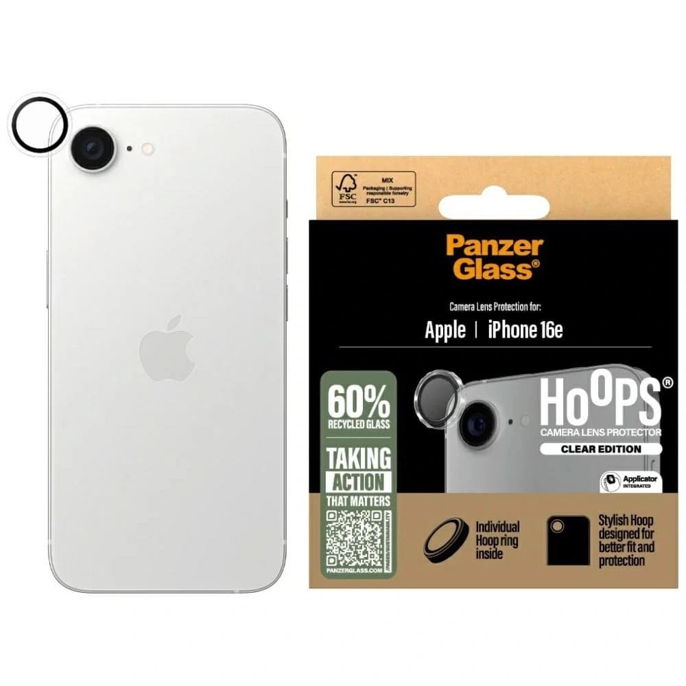 PanzerGlass Hoops Lens Protector Apple iPhone 17e / 16e clear - 1