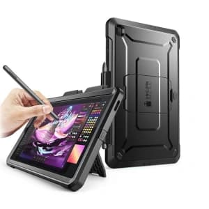 Supcase Samsung Tasche Einhorn Käfer Pro Galaxy Tab S6 Lite 10.4 2022/2020 Schwarz